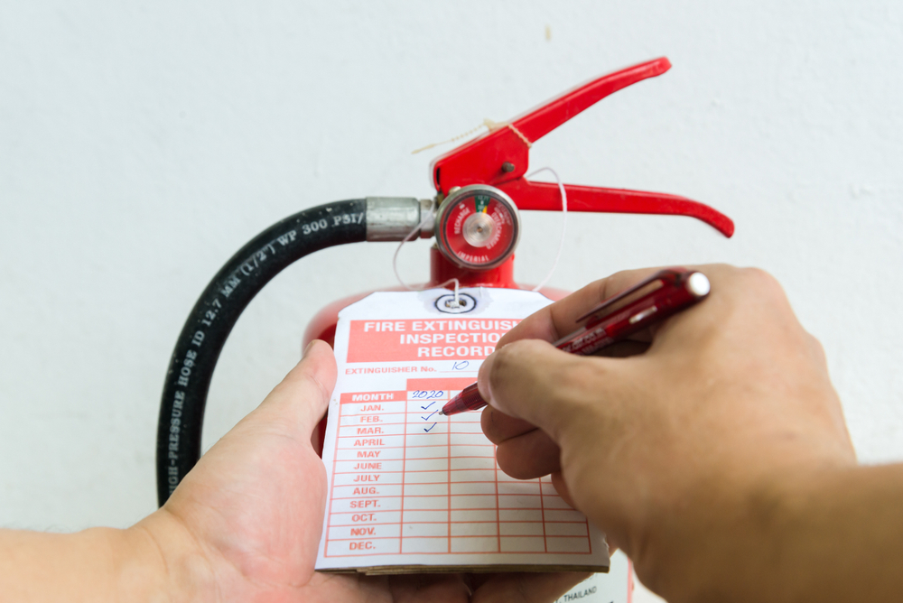 Fire,extinguisher,monthly,check,list